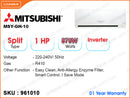 MITSUBISHI MSY-GH-10 Split, 1HP, Inverter Air Conditioner