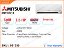MITSUBISHI GH-13 Split, 1.5HP ,  Inverter Air Conditioner