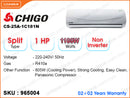 CHIGO CS-25A-1C 181N Split, 1HP, Non Inverter Air Conditioner