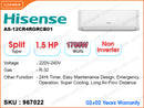 Hisense AS-12CR4RGRCB01 Split, 1.5HP, Non Inverter Air Conditioner