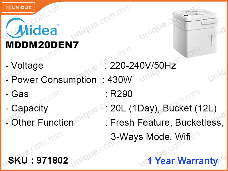 Midea MDDM20DEN7 Dehumidifier