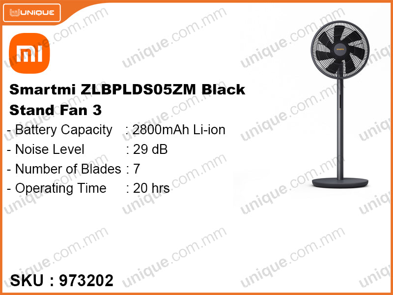 Smartmi ZLBPLDS05ZM Stand Fan 3 with battery