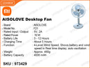 AISOLOVE F21 Desktop Fan