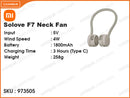 Xiaomi Solove F7 Neck Fan Black