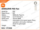 AISOLOVE F02  Fan