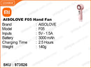 AISOLOVE  F05 Haldheld Fan