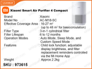 Mi AC-M18-SC White Smart Air Purifier 4 Compact