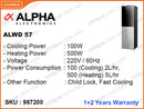 ALPHA ALWD-57 Hot & Cold Water Dispenser Cooing Cabinet