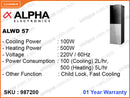 ALPHA ALWD-57 Hot & Cold Water Dispenser Cooing Cabinet