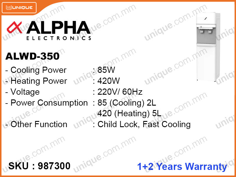 ALPHA ALWD-350 Normal, Hot, Cold Water Dispenser