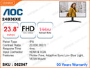 AOC 23.8" 24B36XE IPS Monitor
