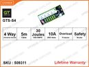 Green Tech GTS-S146/S4 4 Ways,5M,EU,Plug Extention Socket