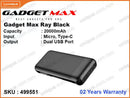 GADGET MAX RAY 20000mAh Power Bank