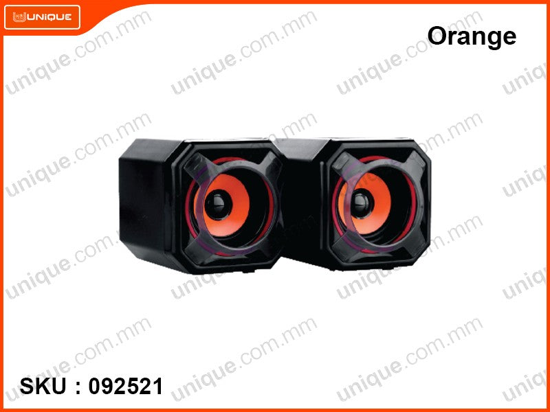 Green Tech GTSP-U7 USB Speaker Orange