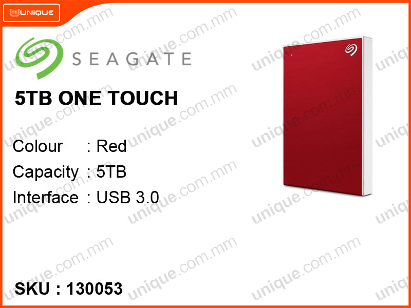 Seagate 5TB  ONE TOUCH USB 3.0