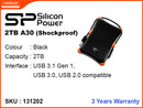 Silicon Power 2TB A30 Black & Orange USB 3.0, 3.1, 3.2