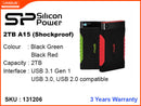 Silicon Power 2TB A15 Black & Red USB 3.0