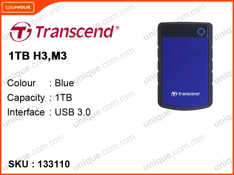 Transcend 1TB H3,M3 Blue USB 3.0