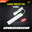 Green Tech GTS-S156/S5 5 Ways ,5M,EU Plug Extention Socket