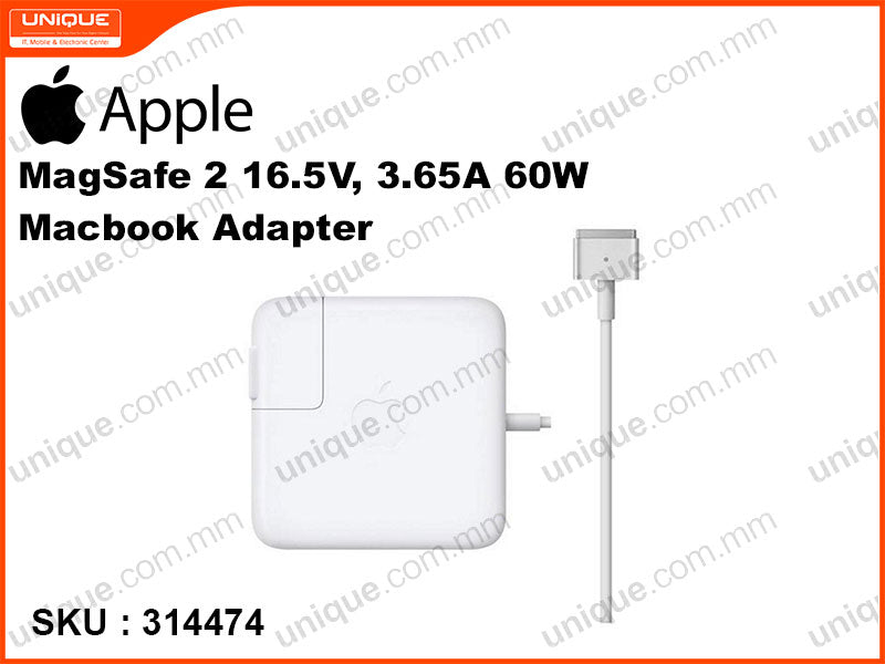 Apple MagSafe 2 16.5V,3.65A,60W Macbook Adapter