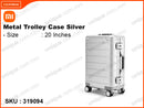 Mi Metal Trolley Case Silver 20"