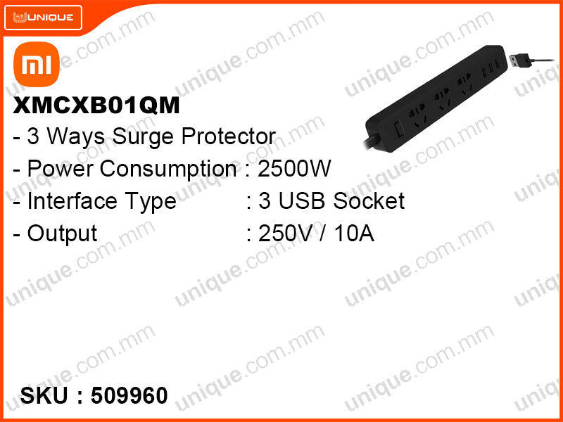 Mi XMCXB01QM 3Way Surge Protector