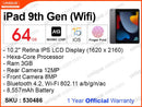iPad 9th Gen 64GB Wifi