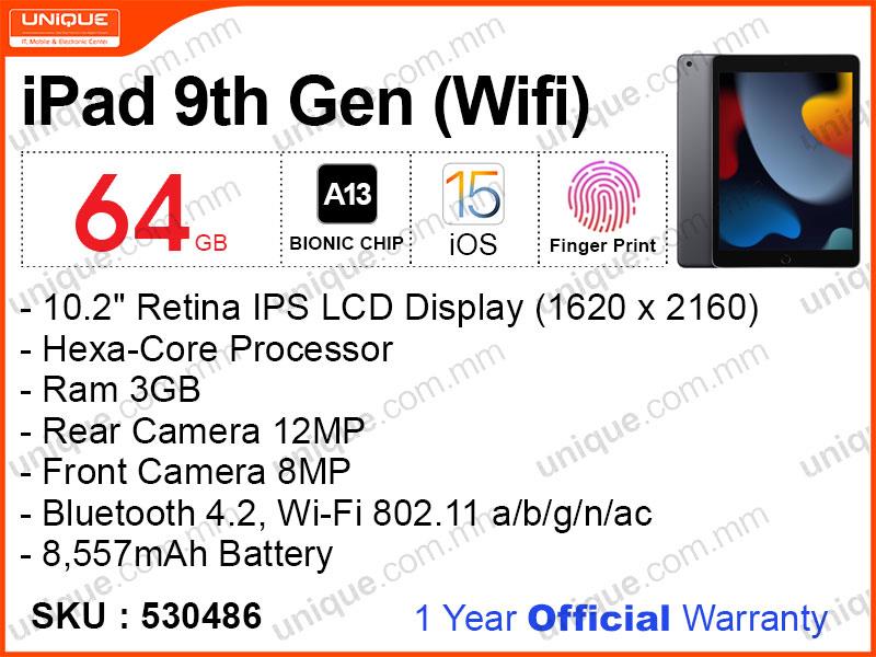 iPad 9th Gen 64GB Wifi