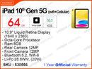 iPad 10th Gen 5G 64GB