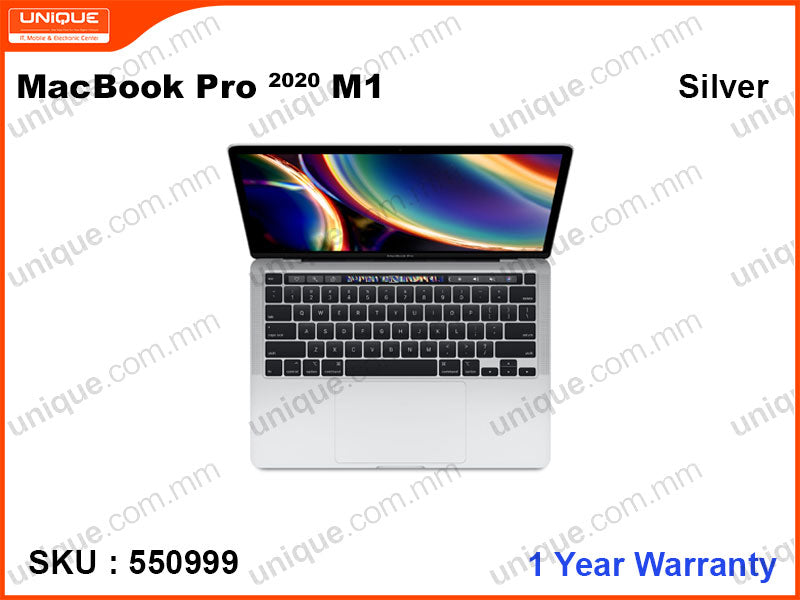 Apple MacBook Pro 2020 256GB(M1 Chip 8-Core CPU,8 Core GPU, 8GB, 256GB, 13")