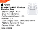 Apple Air Pods Pro With Wireless Charging Case