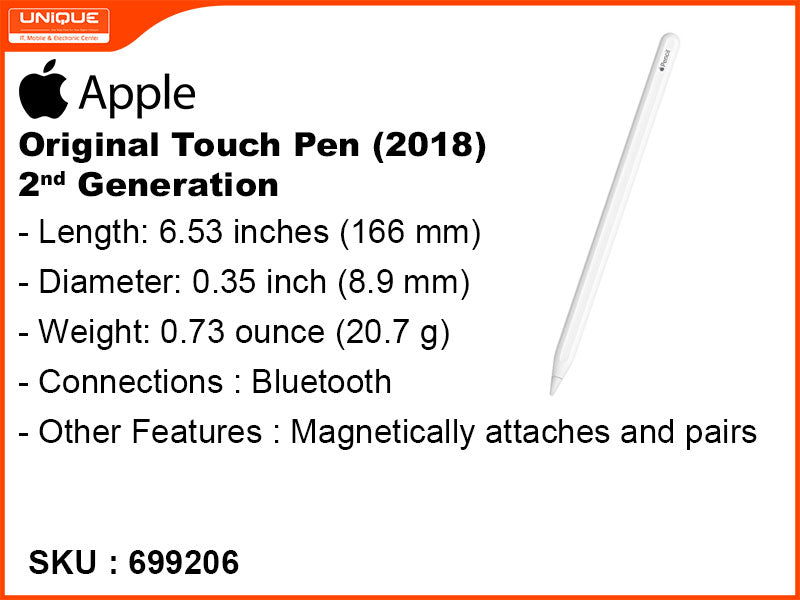 Apple Original Touch Pen (2018) 2nd Generation