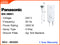 Panasonic DH-3MS1 W/O Pump Instant Water Heater