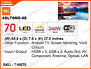 Mi TV 4S L70M5-4S 70" 4K Android LED TV