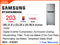 SAMSUNG Refrigerator, RT20FARWDS8  2Door, Digital Inverter, 210.6L