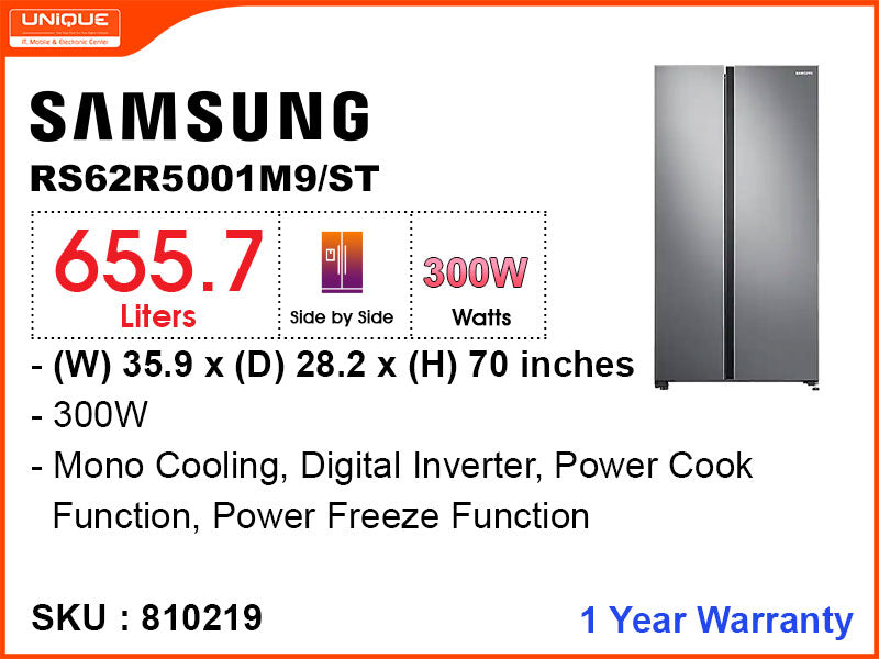 SAMSUNG Refrigerator RS62R5001M9/ST