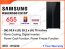 SAMSUNG RS62R50012C/ST Side By Side 2Door 655L Refrigerator
