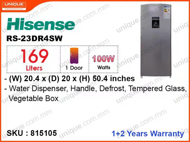 Hisense RS-23DR4SW 1 Door, 169L Refrigerator