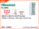 Hisense Beverage Cooler, 222L,FL-30FC