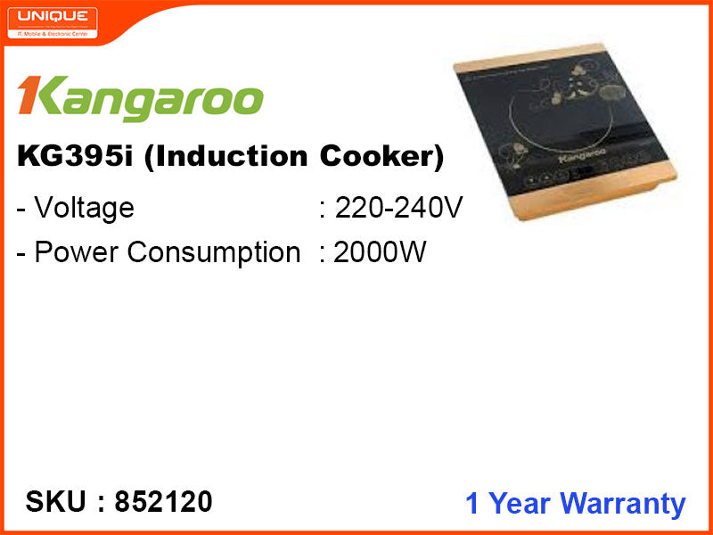 Kangaroo Induction Cooker, KG395i, 2000W