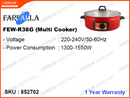 FARFALLA Multi Cooker, FEW-R38G, 1550W