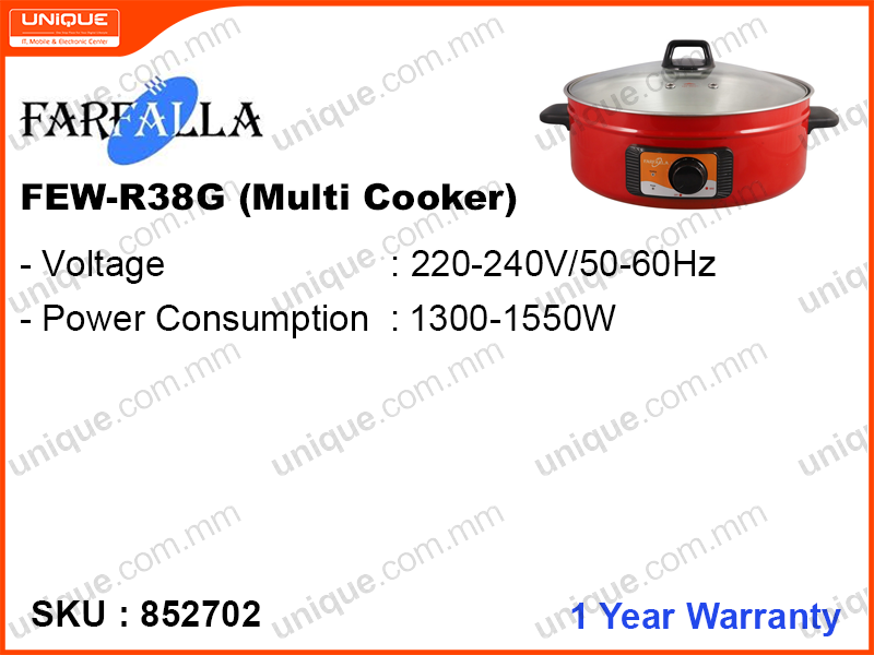 FARFALLA Multi Cooker, FEW-R38G, 1550W