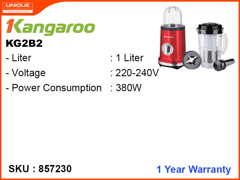 Kangaroo KG2B2 1L,3 in 1,380W Blender