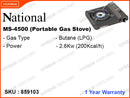 National Gas MS-4500 Portable Gas Cooker