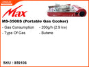 Max Portable Gas Cooker, MS-3500S