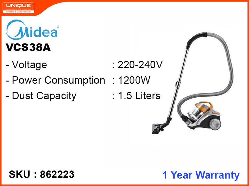 Midea VCS38A BAGLESS CANISTER SERIES 1200W Vacuum Cleaner