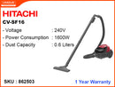HITACHI CV-SF16 1600W Vacuum Cleaner