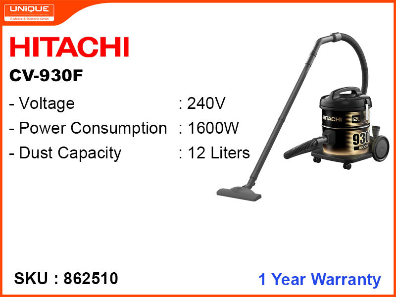 HITACHI CV-930F 1600W Vacuum Cleaner