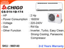 CHIGO CS51V-1D174 Split, 2HP Inverter Air Contioner