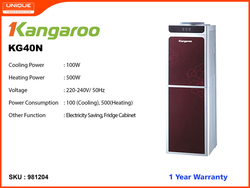 Kangaroo KG40N Hot, Cool Water Dispenser (Cooling Cabinet)